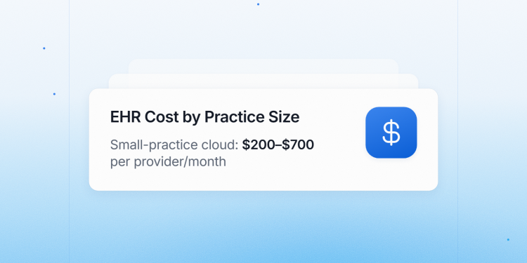How Much Does EHR Software Cost in 2026 by Practice Size